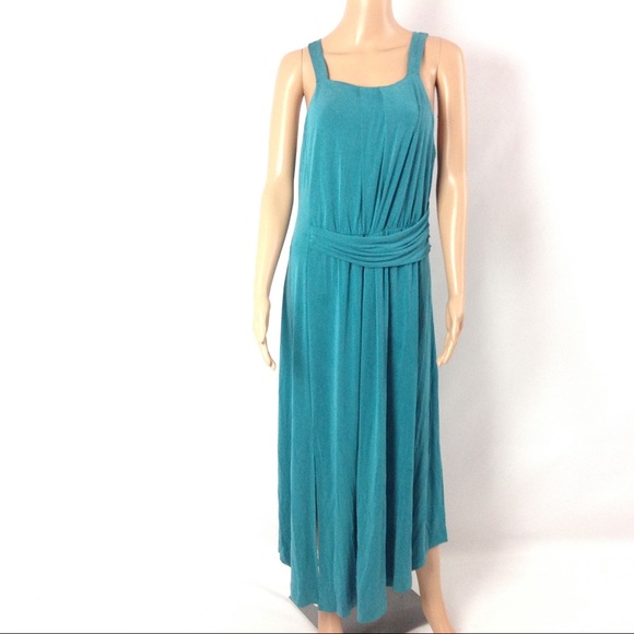 Maeve Anthropologie Dress Size L Blue Long Maxi - Picture 1 of 5
